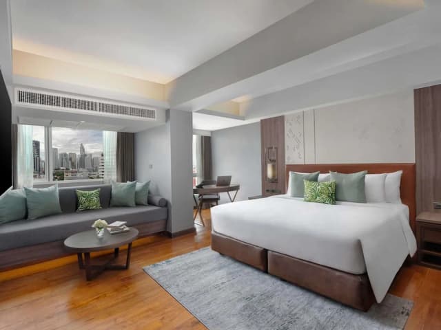曼谷素坤逸傳承諾富特生活飯店-舒適開放式客房, 1 張特大雙人床和 1 張沙發床-2
