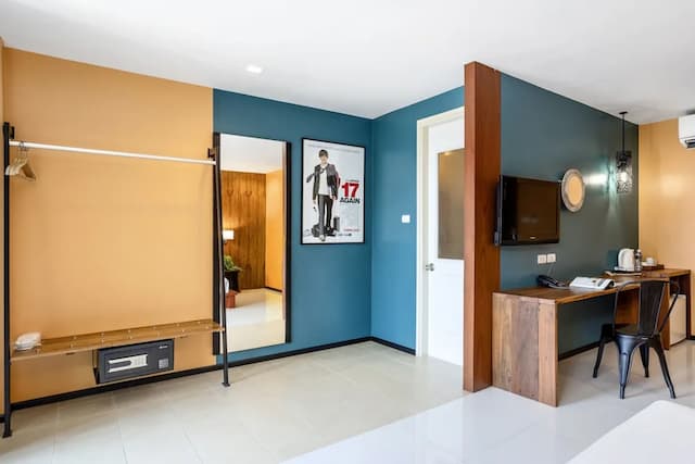 自我風格飯店-豪華三人房, 陽台-2