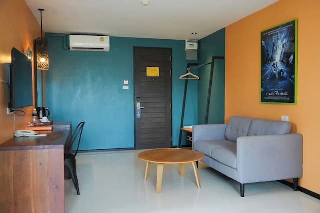 自我風格飯店-豪華客房, 1 張特大雙人床, 陽台-2