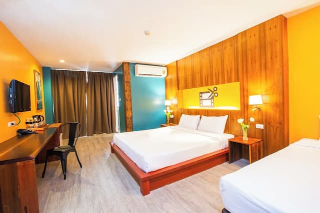 自我風格飯店-標準三人房, 陽台-9