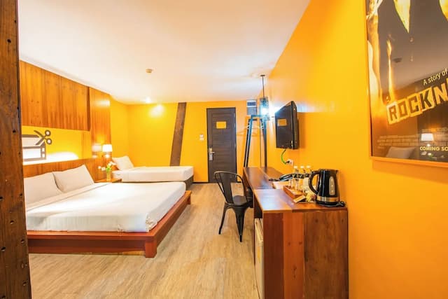 自我風格飯店-標準三人房, 陽台-8