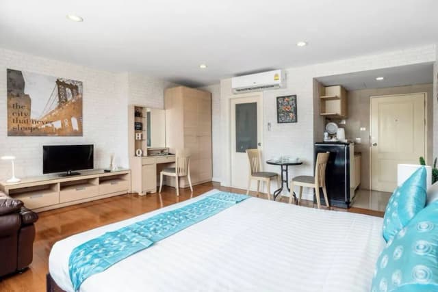 曼谷奈良套房公館飯店-高級開放式客房, 1 張加大雙人床, 城市景觀 (Superior Studio A (checkin 8am - 8pm))-4