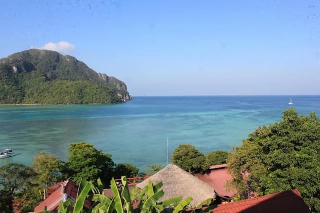 鵝卵石海灘酒店-高級雙床房, 海景-4