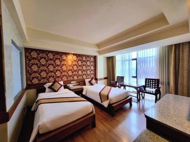 精品城市和布拉沃酒店 芭堤雅-豪華雙床房, 城市景-9