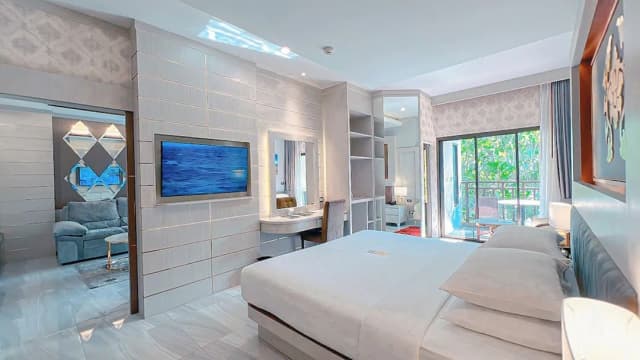 Quality Beach Resorts and Spa Patong-尊荣四人房, 1 间卧室, 无烟房, 泳池景观-12