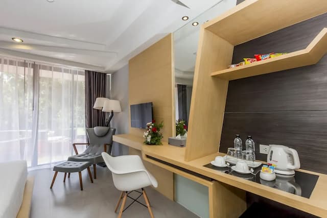 Apple A Day Resort Krabi Aonang Beach-华丽客房, 1 间卧室, 使用泳池, 泳池景观-2