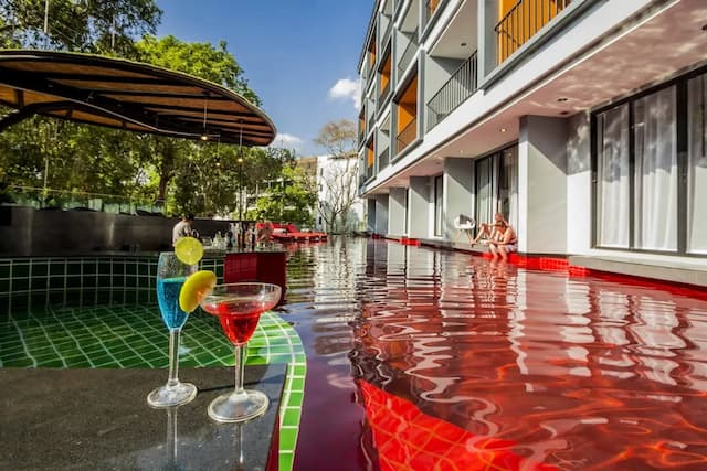 Apple A Day Resort Krabi Aonang Beach-华丽客房, 1 间卧室, 使用泳池, 泳池景观-1