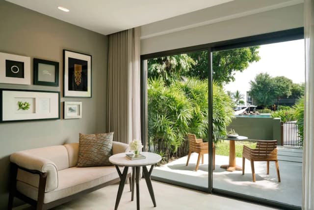 華欣萬豪水療度假酒店-客房, 2 張標準雙人床, 露台-3