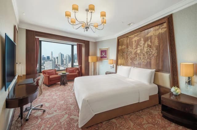 Shangri-La Bangkok-俱乐部客房, 2 张单人床 (Shangri-La Wing Horizon)-2