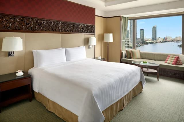 Shangri-La Bangkok-Shangri-La wing, Deluxe river view room, 2 Twin Beds-3