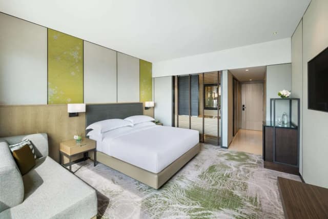 曼谷千禧希爾頓酒店-特級客房, 1 張特大雙人床, 河景-4