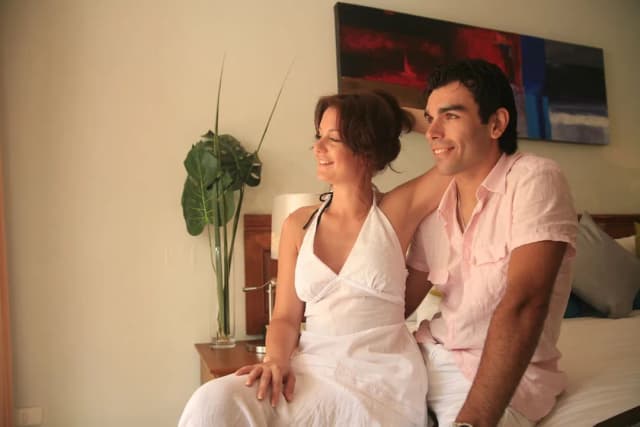 선셋 비치 리조트-디럭스룸, 수영장 전망-3