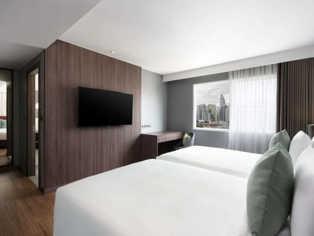 曼谷素坤逸傳承諾富特生活飯店-標準客房, 2 張單人床-1