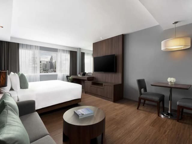 曼谷素坤逸傳承諾富特生活飯店-豪華開放式客房, 1 張特大雙人床-4