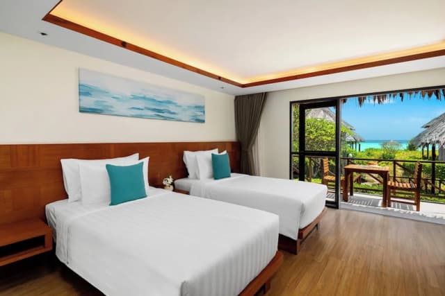 塞伊皮皮島度假飯店-豪華雙床房, 海景-1