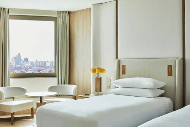 馬德里公主廣場酒店-高級客房, 2 張單人床, 城市景-9