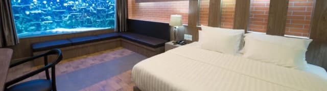 V20ブティックジャクージホテル-Aquarium Suite, 1 King Bed-8