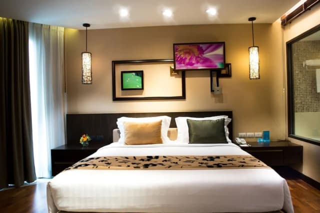 芭堤雅愛灣海灘度假村-Beach Deluxe Double Bed with Sea View-2