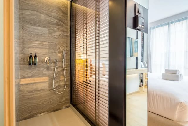 曼谷工匠飯店-高級客房, 1 張特大雙人床, 泳池景觀-12