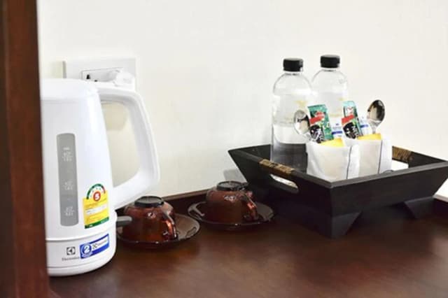 白色精品 Spa 飯店-豪華雙床房-9