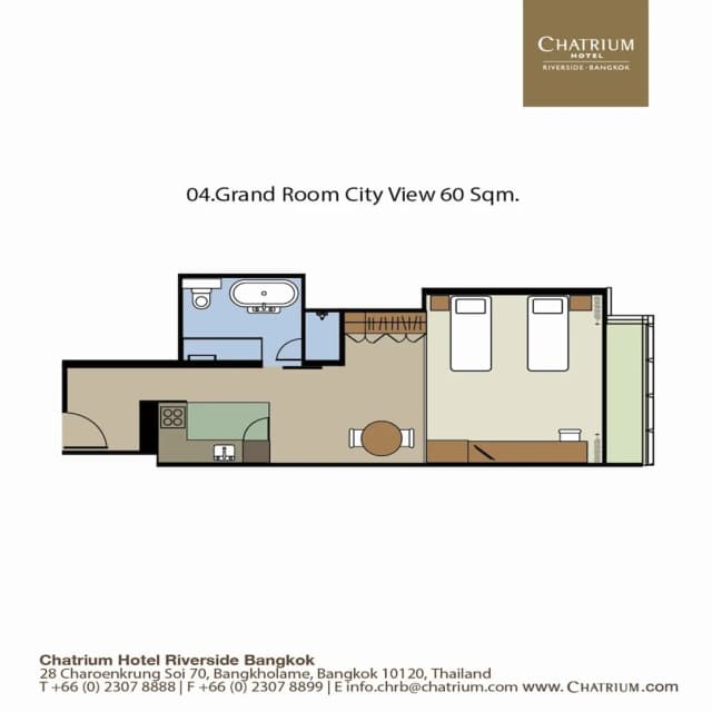 Chatrium Hotel Riverside Bangkok-Grand Deluxe King River View-8