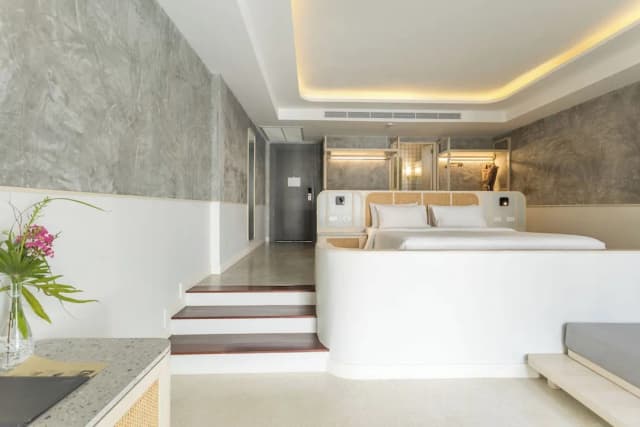 甲米阿娜娜亭閣 - SHA Extra Plus 認證-行政開放式套房, 1 張特大雙人床, 露台, 池畔-21