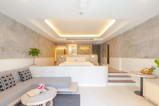 甲米阿娜娜亭閣 - SHA Extra Plus 認證-行政開放式套房, 1 張特大雙人床, 露台, 池畔-6