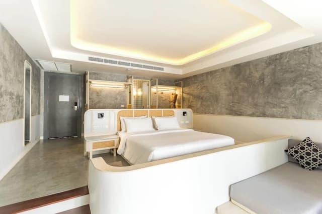 甲米阿娜娜亭閣 - SHA Extra Plus 認證-行政開放式套房, 1 張特大雙人床, 露台, 池畔-18