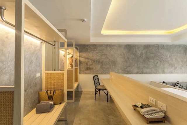 甲米阿娜娜亭閣 - SHA Extra Plus 認證-行政開放式套房, 1 張特大雙人床, 露台, 池畔-16