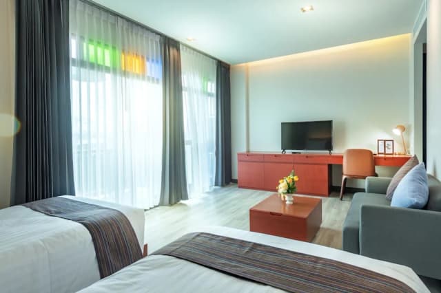 Monkham Village Hatyai-Superior Garden View Twin Bed-8