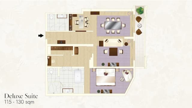 시암 켐핀스키 호텔 방콕-디럭스 스위트 (Executive Lounge Benefit)-8