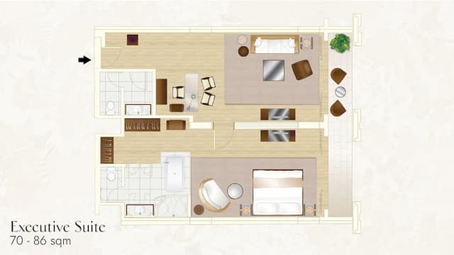 시암 켐핀스키 호텔 방콕-이그제큐티브 스위트 (Executive Lounge Benefit)-9