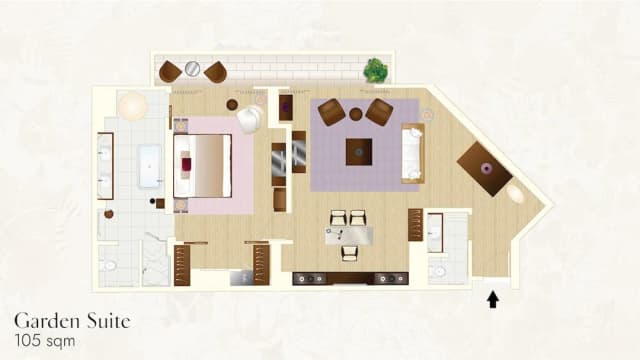 시암 켐핀스키 호텔 방콕-Garden Suite ( Executive Lounge Benefit )-10