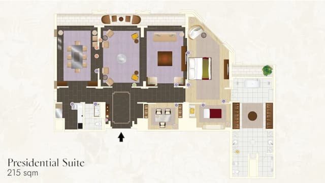 Siam Kempinski Hotel Bangkok-The Presidential Suite with Executive Lounge Benefit-12