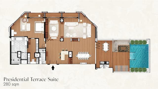 시암 켐핀스키 호텔 방콕-프레지덴셜 스위트, 테라스-17