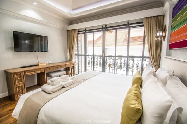 ランナ オリエンタル ホテル-デラックス ダブルルーム ダブルベッド 1 台 (Lanna Deluxe)-4