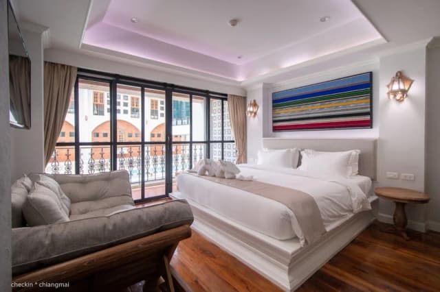 ランナ オリエンタル ホテル-デラックス ダブルルーム ダブルベッド 1 台 (Lanna Deluxe)-1