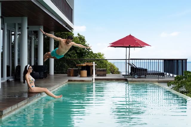 W Koh Samui-顶层房, 2 间卧室, 私人游泳池, 海洋景观 (Extreme WOW Ocean Haven)-4