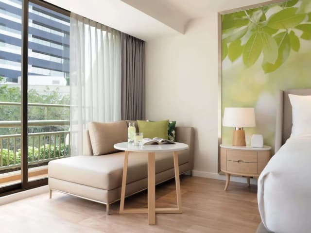 曼谷瑞享 BDMS 健康度假村-豪華客房, 1 張特大雙人床-11