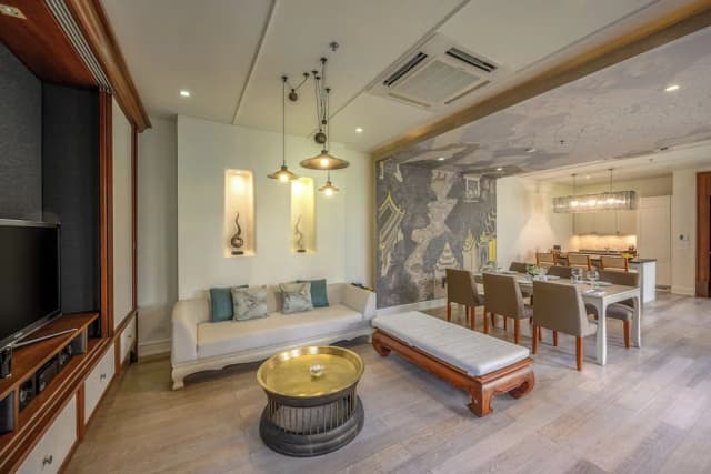 盛泰樂精品麥考夢幻別墅 SPA 度假村-客房, 多張床, 私人泳池, 花園景 (Villa Three Bedroom Private Pool)-8