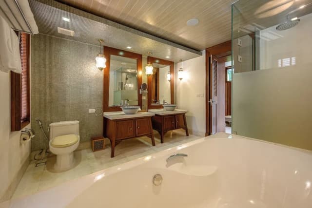 盛泰樂精品麥考夢幻別墅 SPA 度假村-客房, 多張床, 私人泳池, 花園景 (Villa Three Bedroom Private Pool)-12