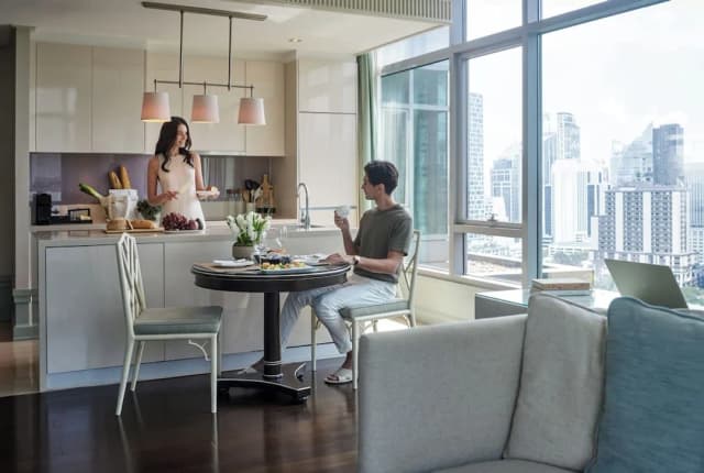 オリエンタル レジデンス バンコク-スイート 1 ベッドルーム コーナー-4