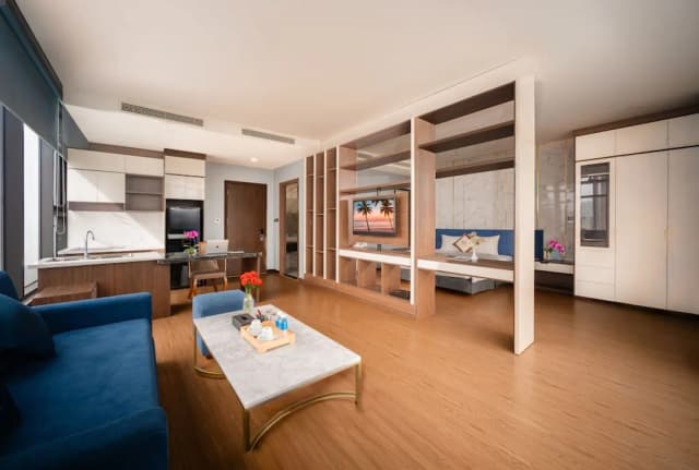 ヴェスナ ホテル ニャチャン-プレミアム ダブルルーム バルコニー パーシャル オーシャン ビュー-5