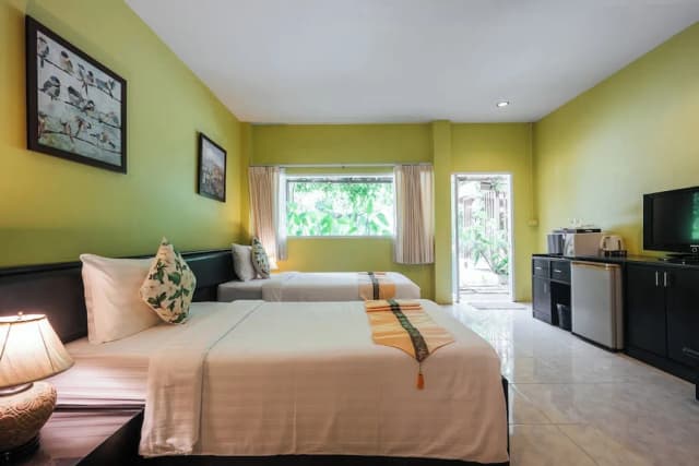 타이 모던 리조트 & 스파-Deluxe Twin Bedroom (Near the Parking Area)-6