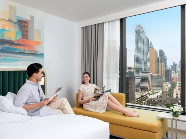 ノボテル バンコク プラチナム-エグゼクティブ ルーム シングルベッド 2 台 パークビュー (Lounge Access)-6