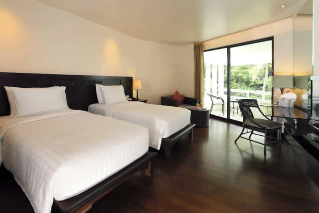 르 메르디앙 푸켓 비치 리조트-룸, 싱글침대 2개, 수영장 전망-5