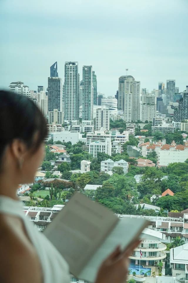 曼谷中庭大美居酒店-Corner Suite, 1 King Bed (Executive Lounge Access)-11