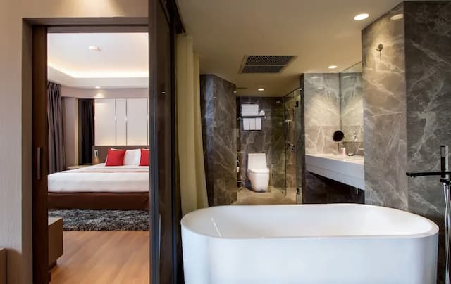 曼谷湄南河畔華美達廣場酒店-尊貴套房, 1 張特大雙人床, 河景-6