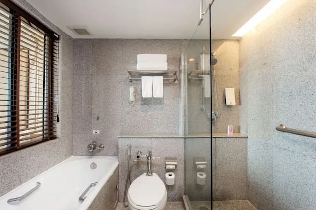 曼谷湄南河畔華美達廣場酒店-豪華客房, 1 張特大雙人床, 河景-4