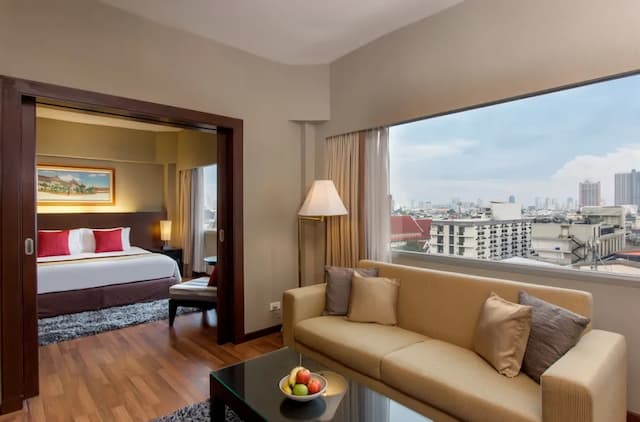 曼谷湄南河畔華美達廣場酒店-套房, 2 張單人床, 城市景 (Plaza)-2